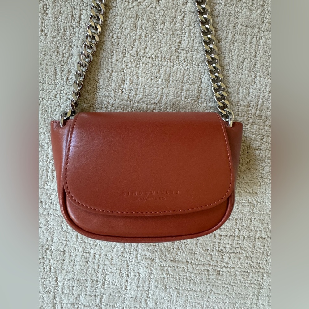 Simon Miller Mini Bend Bag in Cognac Leather